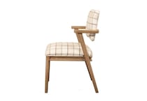 brown traditional formal dining room   