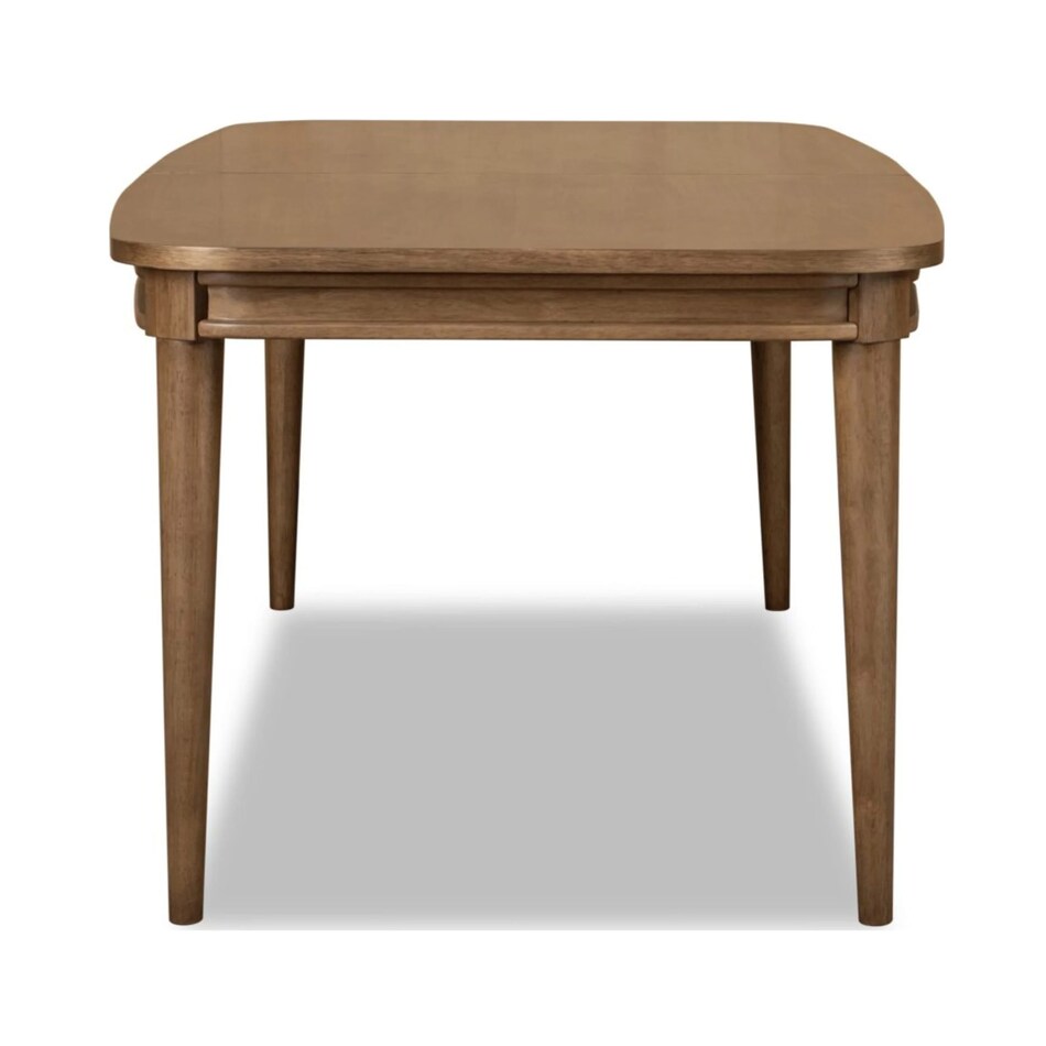 brown traditional formal dining room   