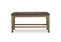 brown traditional formal dining room   