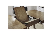 brown traditional formal dining room   