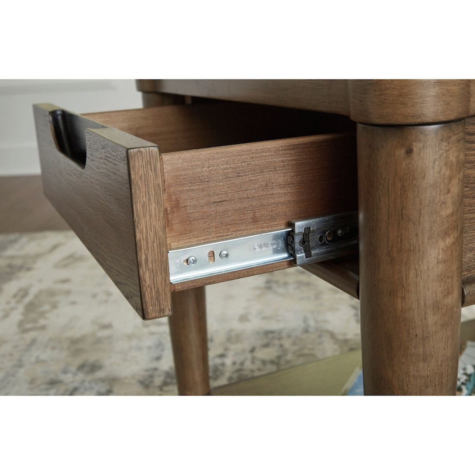 brown transitional casual tables   