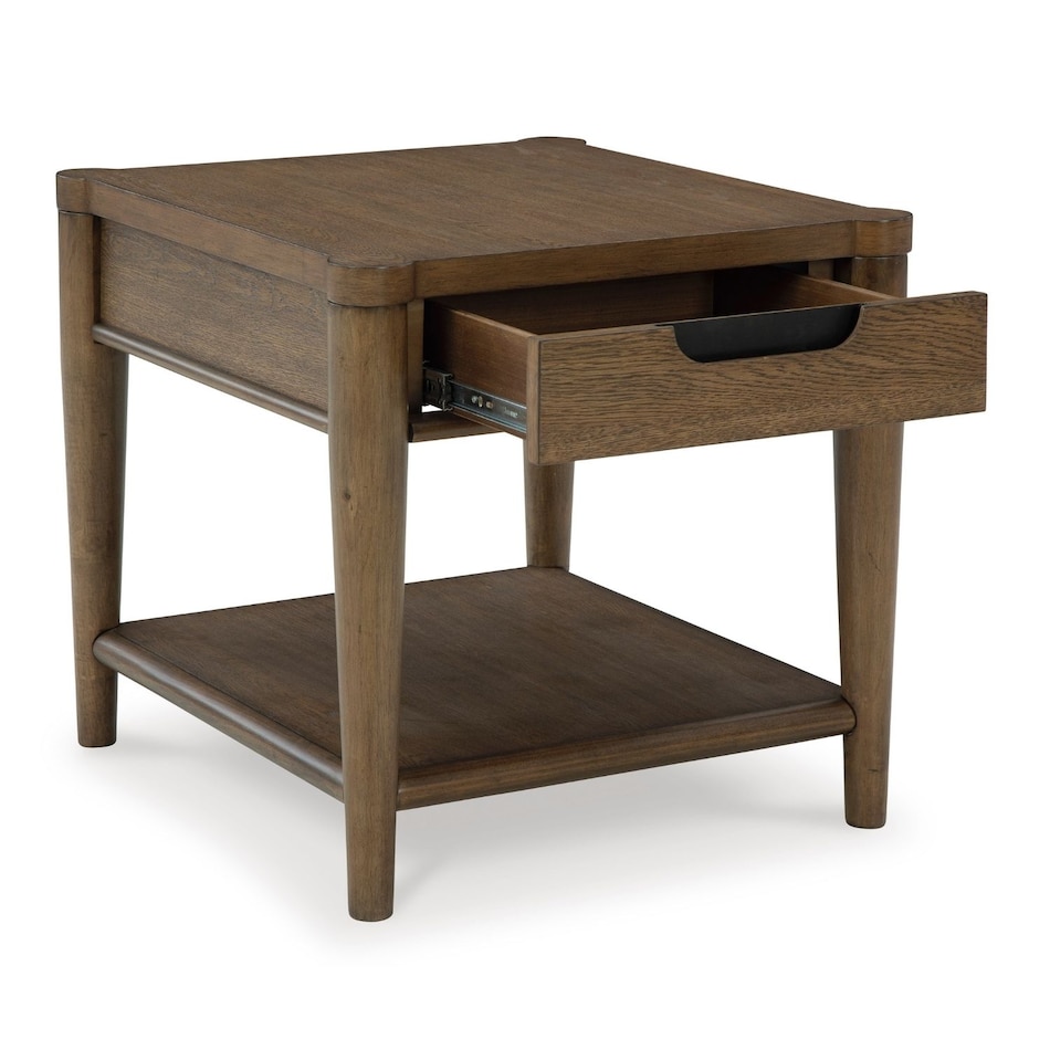 brown transitional casual tables   