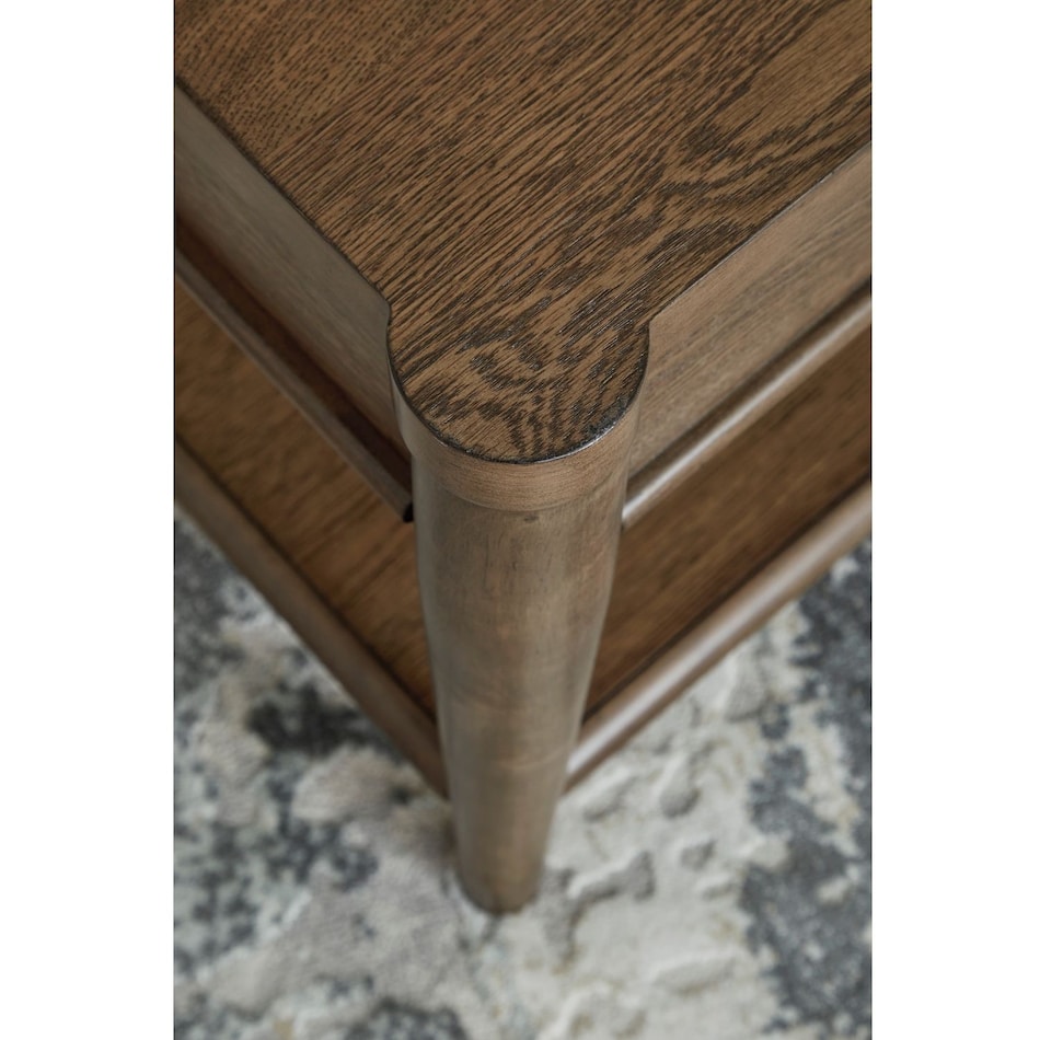 brown transitional casual tables   