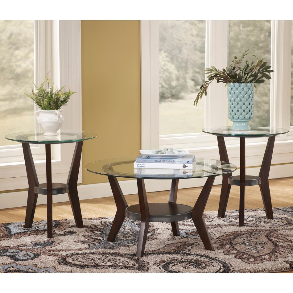 brown transitional casual tables   