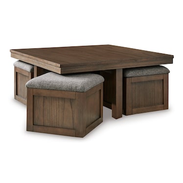 Houghton Cocktail Table With Stools