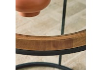 brown transitional casual tables   