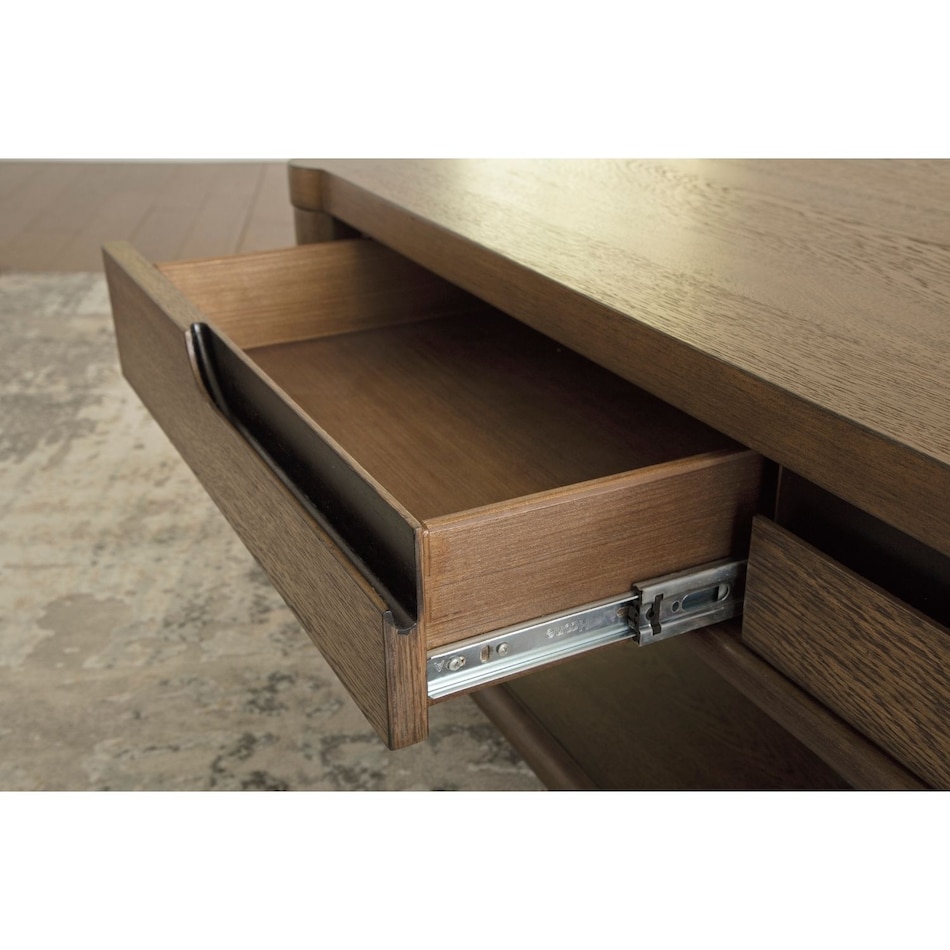brown transitional casual tables   