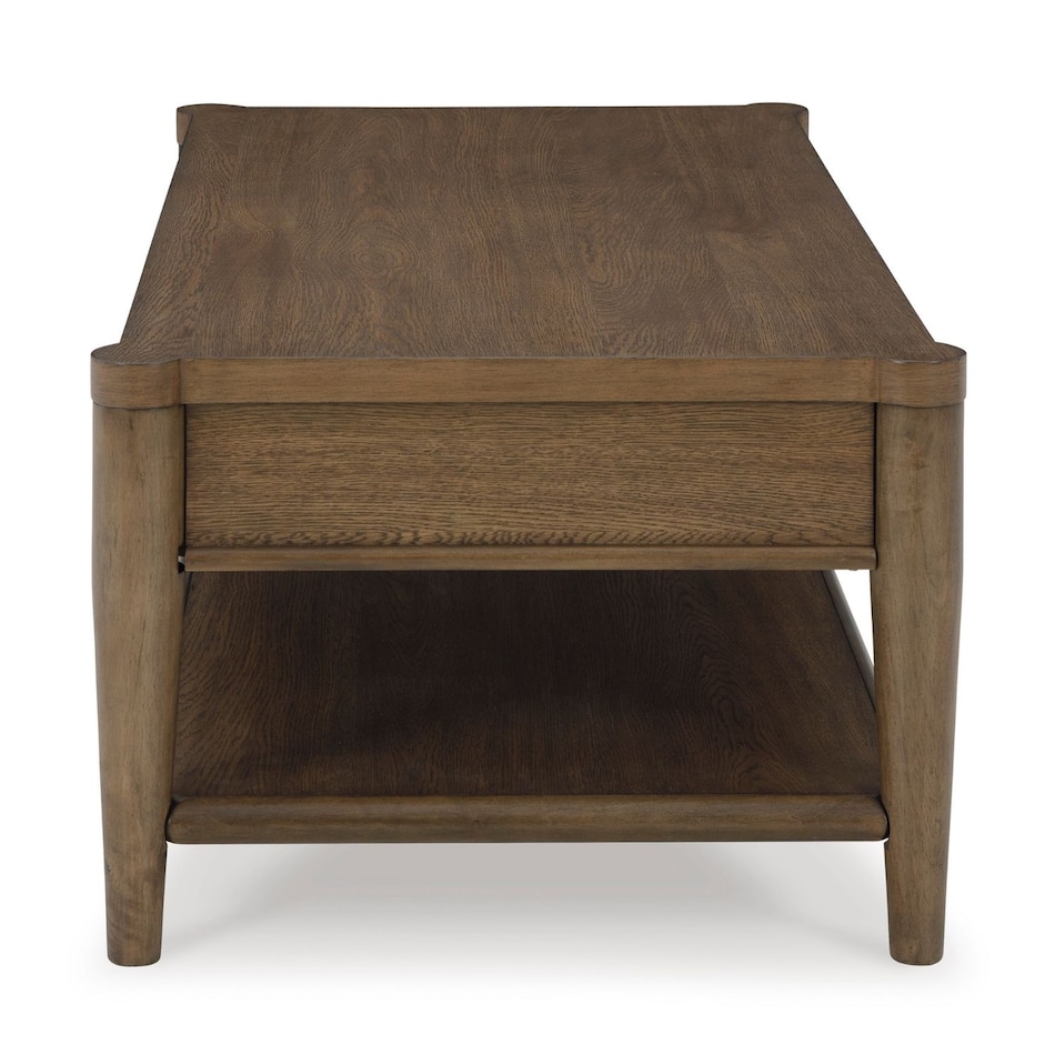 brown transitional casual tables   