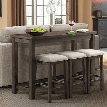 Lunar Table with Stools