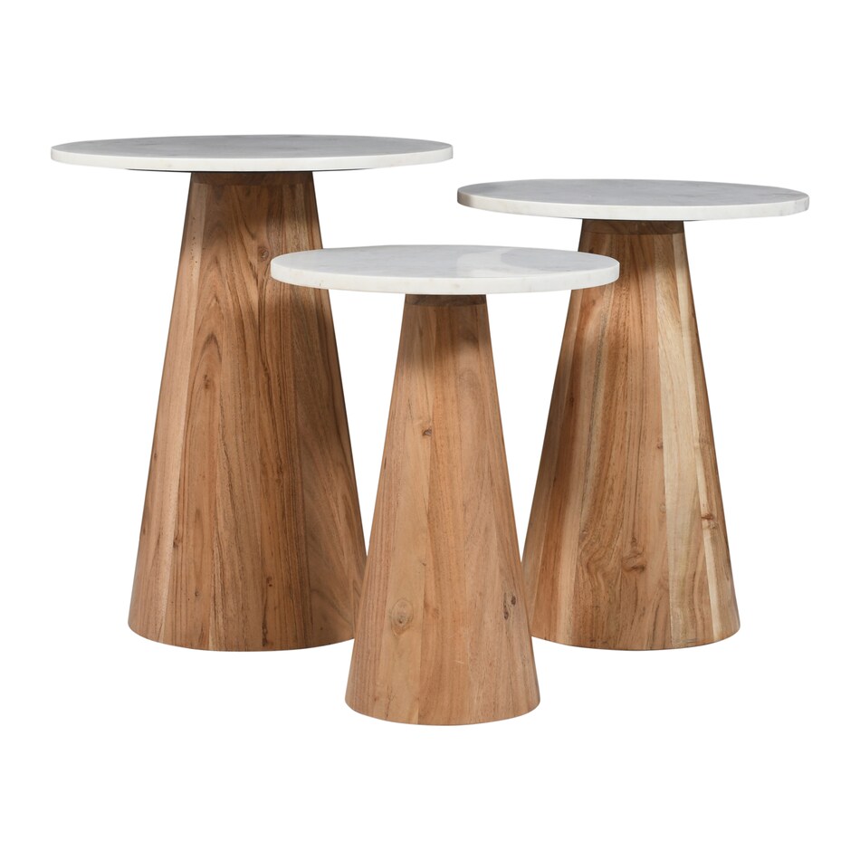brown white accent pieces   