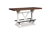 brown white casual counter height stools   