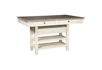 brown white country formal dining room   