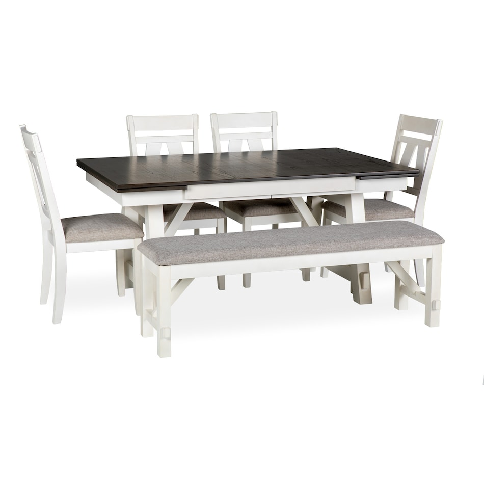 brown white country formal dining room ndp  