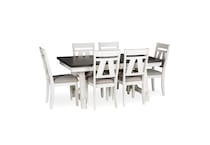 brown white country formal dining room ndp  