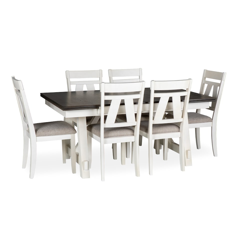 brown white country formal dining room ndp  