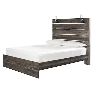 Liam Brown Panel Bed