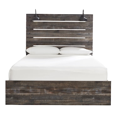 Liam Brown Panel Bed