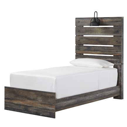 Liam Brown Panel Bed