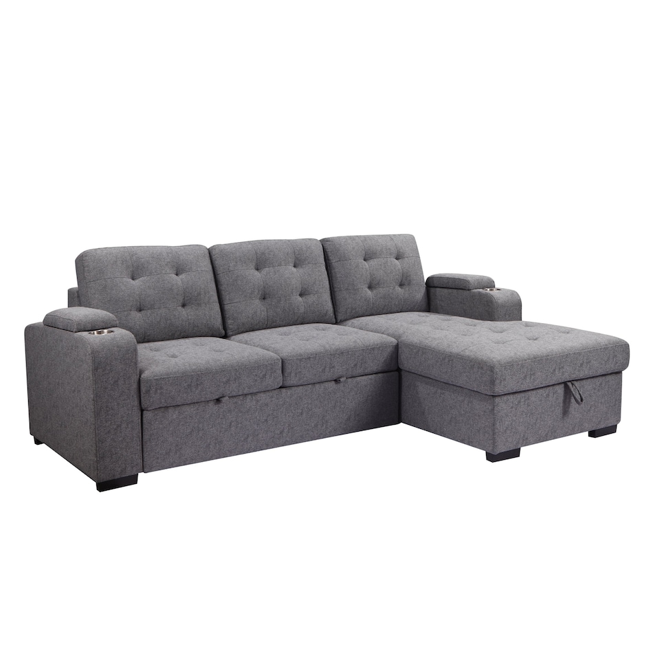 brush linen grey queen sleeper papc  
