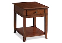 burnished cherry traditional tables   