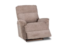c mushroom casual transitional recl sofa   