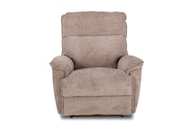 c mushroom casual transitional recl sofa   