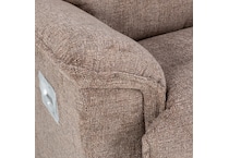 c mushroom casual transitional recl sofa   
