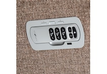 c mushroom casual transitional recl sofa   