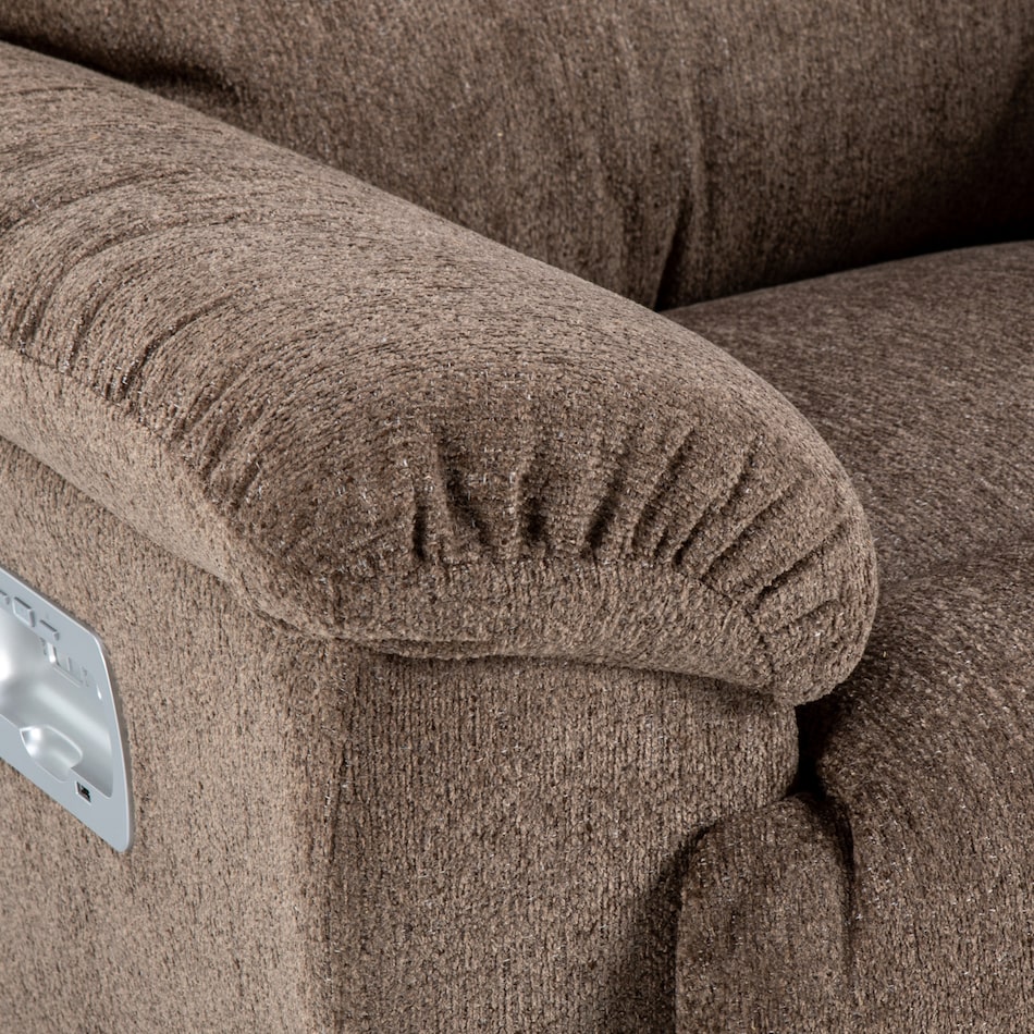 c mocha chaise rocker recliner   