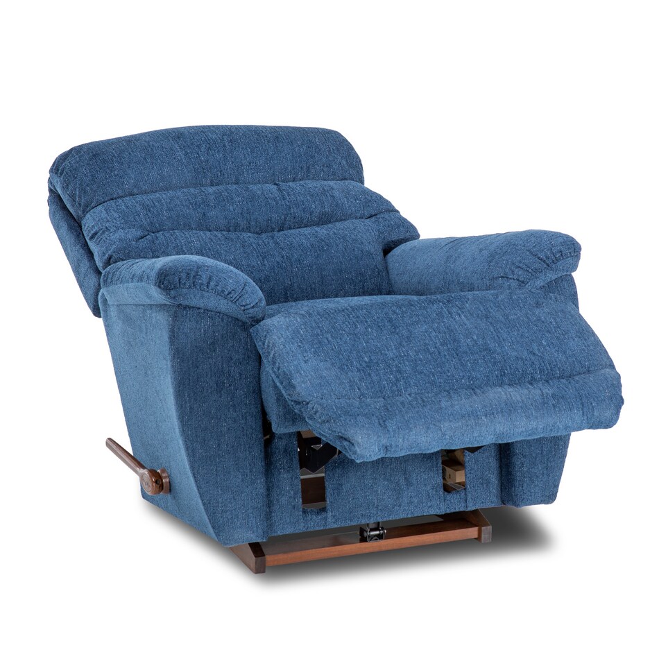 c navy chaise rocker recliner   