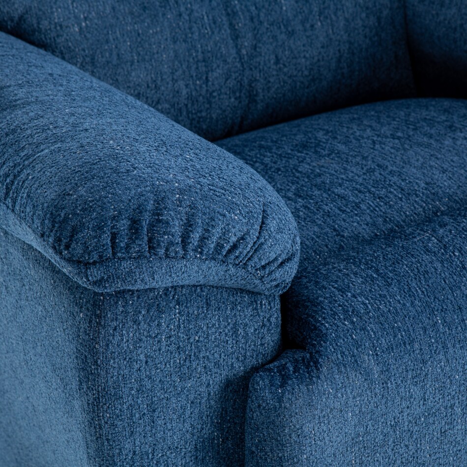 c navy chaise rocker recliner   