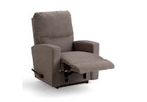 c taupe chaise rocker recliner   