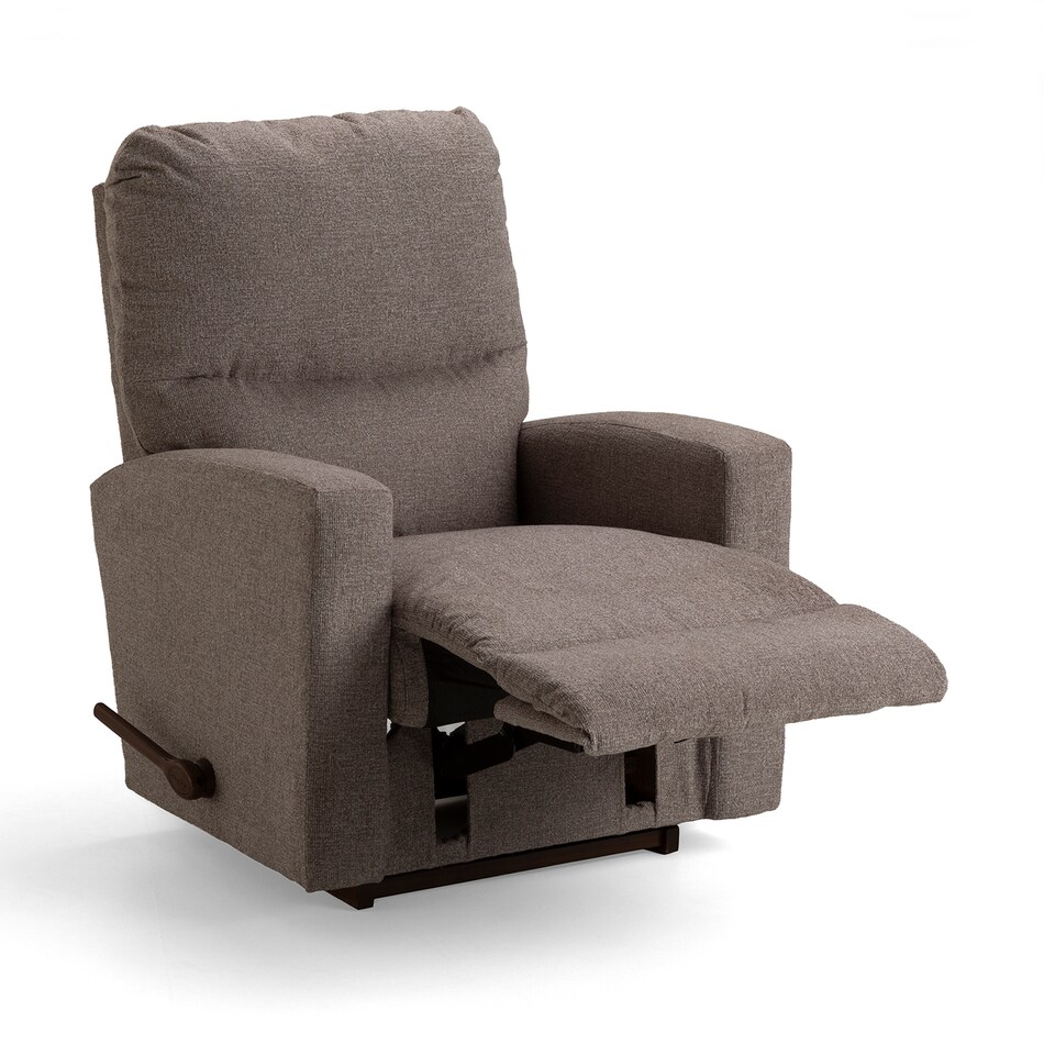 c taupe chaise rocker recliner   