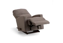 c taupe chaise rocker recliner   