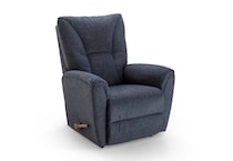 c navy chaise rocker recliner   