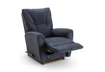 c navy chaise rocker recliner   