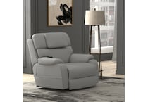 c gray fabric recliner   