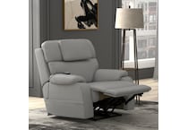 c gray fabric recliner   