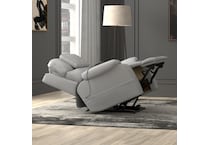 c gray fabric recliner   