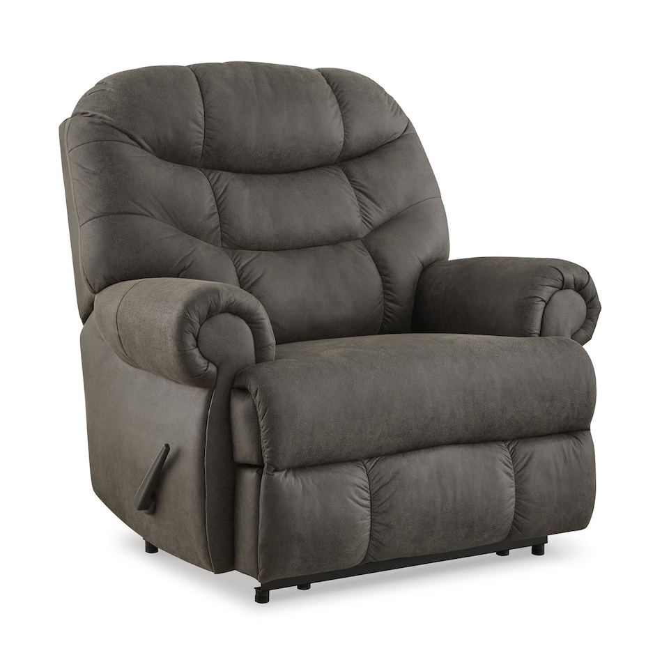 camera gunmetal wall recliner   