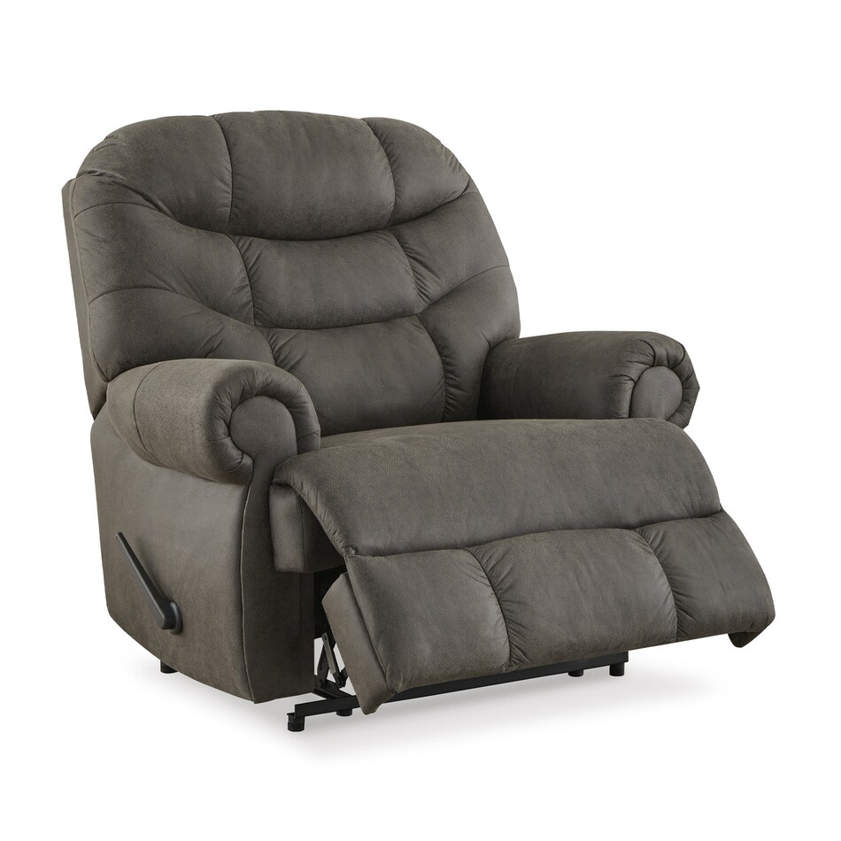 camera gunmetal wall recliner   