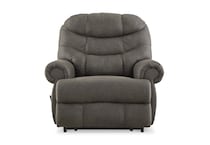 camera gunmetal wall recliner   