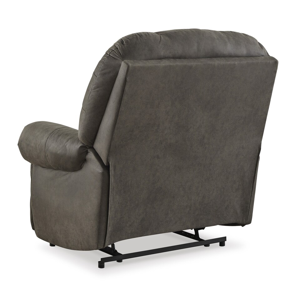 camera gunmetal wall recliner   