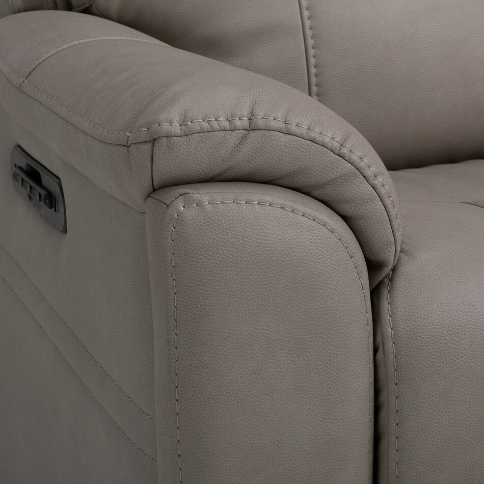 capriccio dove sectional w recliner   