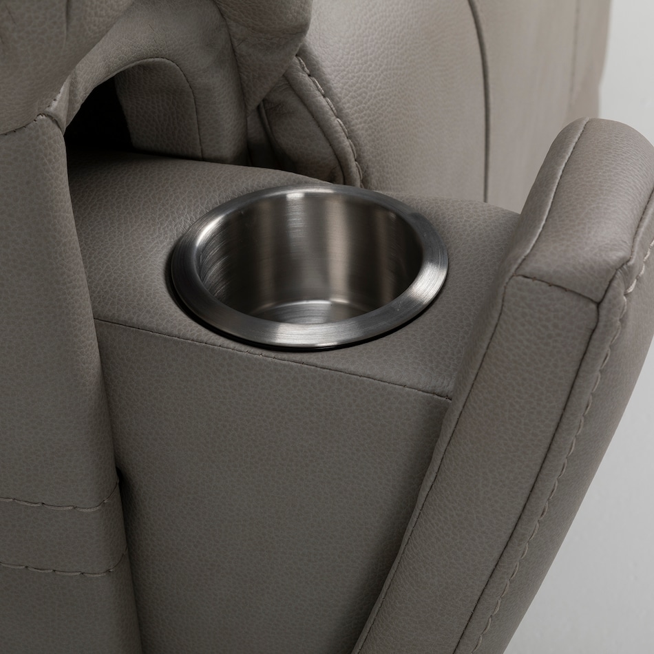 capriccio dove sectional w recliner   