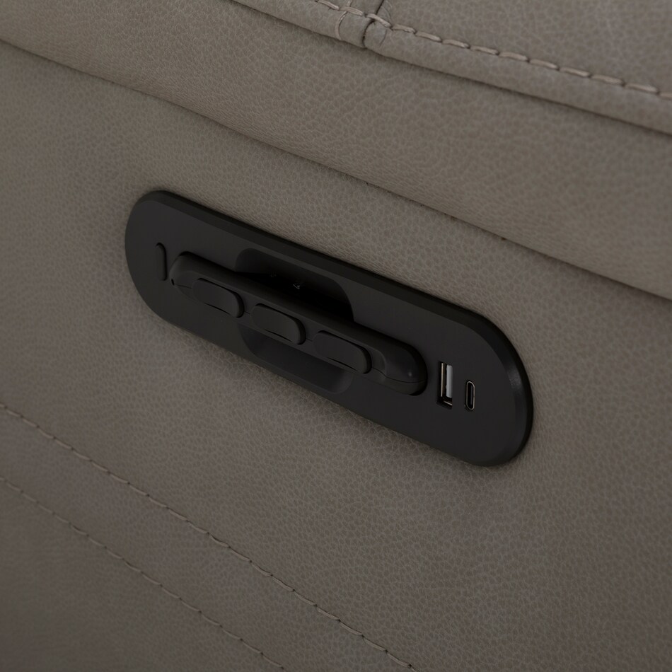 capriccio dove sectional w recliner   