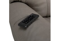 capriccio dove sectional w recliner   