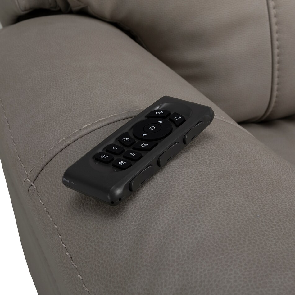 capriccio dove sectional w recliner   