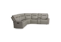 capriccio dove sectional w recliner mpc  