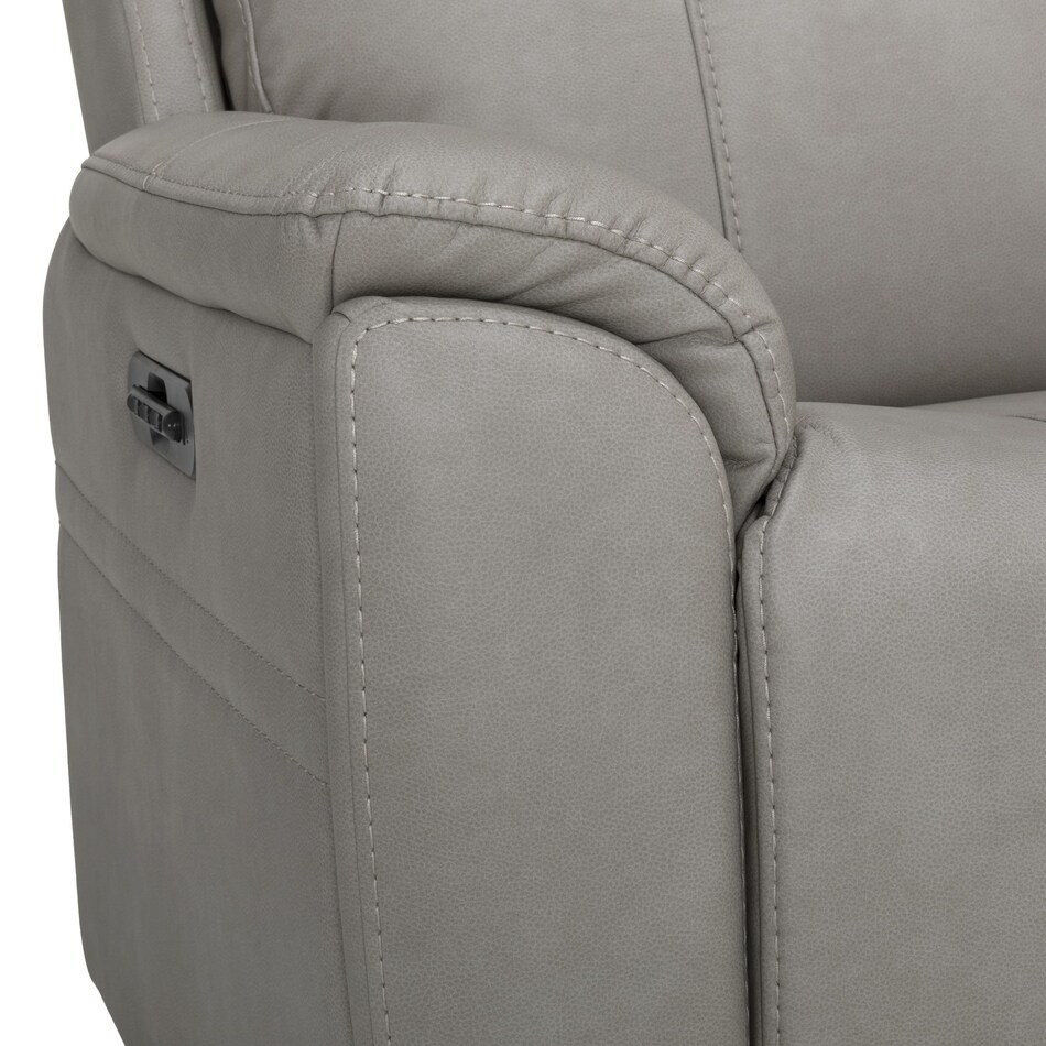 capriccio dove sectional w recliner mpc  